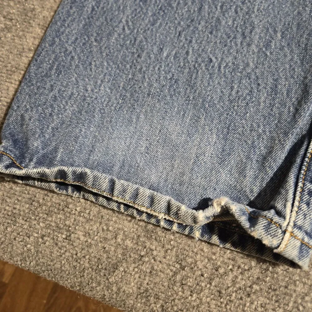VTG Levis 501 Button Fly Jeans Mens 40x30 Blue Medium Wash 90s Straight